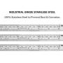 Ruler Metal Straight Edge Ruler Stainless Steel Ruler 6 Inch Ruler Set Rulers Bulk 6 Pack