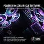 Corsair QL Series, iCUE QL120 RGB, 120mm RGB LED PWM White Fan, Single Fan Corsair QL Series, iCUE QL120 RGB, 120mm RGB LED PWM White Fan, Single Fan