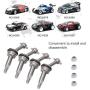 Dilwe 4pcs RC Car Joint Shaft,Durable Metal Transmission Joint Shaft for Wltoys K969 K979 K989 K999 P929 P939 1/28 RC Car Upgrade Parts