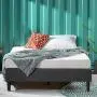 ZINUS Curtis Upholstered Platform Bed Frame / Mattress Foundation / Wood Slat Support / No Box Spring Needed / Easy Assembly, Grey, Full ZINUS Curtis Upholstered Platform Bed Frame / Mattress Foundation / Wood Slat Support / No Box Spring Needed / Easy Assembly, Grey, Full