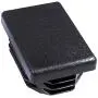 Prescott Plastics 1 x 1 1/2 Inch Rectangle Black Plastic Plug End Cap (10)