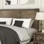 Amolife Full Size Bed Frame with Rivet Industrial Headboard,Heavy Duty Metal Platform Bed Frame with Strong Slat Supports,Mattress Foundation,Snow Brown
