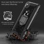 PULEN for Google pixel 4a Case with Screen Protector[1 Pack],Hybrid Armor Metal Ring Holder Magnetic Car Mount,Full Body Shockproof Sturdy Bumper Protective Cover - Black