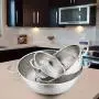 TeamFar Colander Set of 3, Stainless Steel Perforated Metal Colander Strainer with Handles for Spaghetti, Pasta, Berry, Rust Free & Dishwasher Safe - 1/3/5-quart TeamFar Colander Set of 3, Stainless Steel Perforated Metal Colander Strainer with Handles for Spaghetti, Pasta, Berry, Rust Free & Dishwasher Safe - 1/3/5-quart