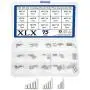 XLX 75PCS 15 Kinds M2 M3 M4 304 Stainless Steel Locating Dowel Pins Assortment Kit(Round Straight Pin Fixed Element Set with A Storage Box) XLX 75PCS 15 Kinds M2 M3 M4 304 Stainless Steel Locating Dowel Pins Assortment Kit(Round Straight Pin Fixed Element Set with A Storage Box)