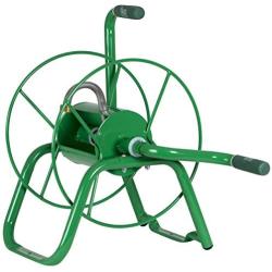 Yard Butler Handy Reel Easy Winding Heavy Duty Metal Garden 75’ Water Hose Reel Low Profile Portable Ground Or Wall Mount– IHR-1GRN Green