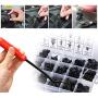 KCRTEK 255pcs Bumper Retainer Clips,Fasteners Push Retainer Kit Door Trim Panel Fender Clips Auto Push Pin Rivets Set Car Plastic Rivets with 12 Sizes for Toyota,GM,Ford,Honda,Acura,Chrysler
