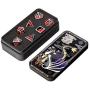 Metal Game Dice Set D&D,DNDND Heavy Metallic DND Dice Set with Grogeous Gift Metal Tin for Dungeons and Dragons Tabletop Games Blender Red and Black