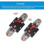 WOHHOM 30A 40A 50A 60A 80A 100A 125A 150A Audio Circuit Breaker Auto Car Stereo Inline Fuse Holders Inverter, Manual Reset 12V-24V DC for Automotive Marine Boat Audio System Protection (125A)