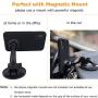 Molzar Shield Series iPhone Xs Case, iPhone X Case, Triangle Texture Grip, Built-in Metal Plate for Magnetic Car Phone Holder, Support Qi Wireless Charging, Compatible with Apple iPhone Xs/X, Black