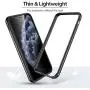 ESR Bumper Case Compatible for iPhone 11 Pro Max, Metal Frame Armor with Soft Inner Bumper [Zero Signal Interference] [Raised Edge Protection] for iPhone 11 Pro Max 6.5''(2019), Space Gray