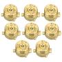 Metal Bullet Buttons Controller Replacement Parts Fit for PS4 (Gold)