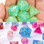 FUNSHOWCASE Resin Dice Molds Epoxy Casting Kit Set Number Letter Operation D4 D6 D8 D10 D12 D20 D24 19-Count 0.7-1.6inch