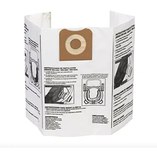 Ridgid - 23743 VF3502 High Efficiency, Dry Pickup Dust Bags for 12 - 16 Gallon Wet / Dry Vacuums (2 Pack) Ridgid - 23743 VF3502 High Efficiency, Dry Pickup Dust Bags for 12 - 16 Gallon Wet / Dry Vacuums (2 Pack)
