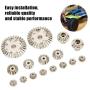16pcs Metal Gear, Metal Spur Diff Differential Main Gear RC Gear Upgrade Parts Fit for Wltoys 144001 1/14 RC Car Accessory