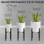 Befano Metal Plant Stand 8 inch - 12 inch Adjustable Modern Plant Stand for Indoor Outdoor Flower Pot Stand, Black
