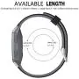 SKYLET Bands Compatible with Fitbit Ionic, Soft Silicone Breathable Replacement Wristband Compatible with Fitbit Ionic Smart Watch with Buckle [Black-Gray, Large]