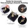 EMOON 2 Pack Clock Movement Mechanism with 4 Pairs of Short Hands Battery Silent Sweep Operated Quartz Clock Motor Kit DIY Repair Parts Replacement, 3/4 Inch Total Shaft Length EMOON 2 Pack Clock Movement Mechanism with 4 Pairs of Short Hands Battery Silent Sweep Operated Quartz Clock Motor Kit DIY Repair Parts Replacement, 3/4 Inch Total Shaft Length