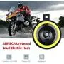 130DB Car Horn 12V Motorcycle Horn Universal Super Loud High Tone and Low Tone Metal Disc Horn Kit with Bracket Waterproof Twin Horn for Car Truck Boat (Yellow) 130DB Car Horn 12V Motorcycle Horn Universal Super Loud High Tone and Low Tone Metal Disc Horn Kit with Bracket Waterproof Twin Horn for Car Truck Boat (Yellow)
