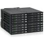 ICY DOCK ToughArmor Rugged Full Metal 16 Bay 2.5” SAS/SATA SSD/HDD Backplane Cage for 2X External 5.25” Bay - MB516SP-B
