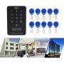 Sonew RFID Touch Metal Access Control Password Access Keypad Machine Controller with 10pcs ID Keyfobs