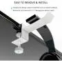 Universal Gaming Headset Headphone Hook Stand Hanger Holder Mount, 6amLifestyle Under Desk On Over Ear Headphones Desk Clamp for All Headphones, White Universal Gaming Headset Headphone Hook Stand Hanger Holder Mount, 6amLifestyle Under Desk On Over Ear Headphones Desk Clamp for All Headphones, White