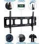 Mount-It! Large Tilting TV Wall Mount Bracket | 42 43 50 55 58 65 70 75 80 Inch | 220 Pound Capacity | VESA Compatible | Low Profile | Flat Screens