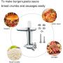 Gvode Food Meat Grinder Attachment for KitchenAid Stand Mixers Included 2 Sausage Stuffers & 4 grinding plates