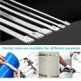 Huaesem Stainless Steel Cable Zip Ties 11.8 Inch, Multi-purpose Heavy Duty Self-Locking Tie Wraps, Metal Zip Ties for Exhaust Wrap, Fence, Outdoor and Canopy Etc. (0.3‘’ x 11.8‘’, 50 Pcs)