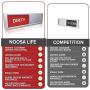 Premium Clean Dirty Dishwasher Magnet - Dishwasher Management Made Easy - 100% Metal and Acrylic, Easy-to-Read Labels, Magnetized Slider - Dishwasher Magnet Clean Dirty - Silver