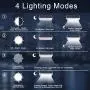 Super Bright 48 LED 1100 Lumens Max Wireless Water Proof Solar Lights Outdoor Radar Motion Sensor Light Aluminum Housing for Outdoor Security Yard Driveway Garage Wall Light,1 Pack (New Upgrade 2018)