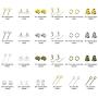 Paxcoo 2400Pcs Earring Making Supplies Kit with 24 Style Earring Hooks, Earring Backs, Earrings Posts and Earring Making Findings for Adult
