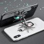 Spider Phone Ring Stand Finger Kickstand, Allengel 360 Rotation Animal Zircon Finger Phone Ring Stand for Cell Phone (Emerald)