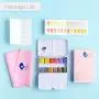 Paul Rubens Artist Watercolor Paint Solid Cakes Lightweight Travel Pocket Set Watercolor Painting with Metal Box Case (12 Colors)