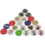 DAWEI 200Pcs 1-1/2'' 37mm Top/Bottom Cover Clip Pin Blank Badge & Button Parts for Badge Maker Machine