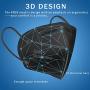 KN95 Face Mask 20 PCS, Included on FDA EUA List, Filter Efficiency≥95%, 5 Layers Cup Dust Mask Against PM2.5 from Fire Smoke, Dust, for Men, Women, Essential Workers(Black)