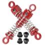 Tbest 2pcs Metal Shock Absorber, RC Shock Absorber Replacement with Caps Upgrade Parts Compatible with Fit for HS 18301 18302 18311 18312 1/18 RC Car