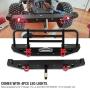 Drfeify RC Metal Front Rear Bumper with LED Lights Spare Parts Fit for Traxxax TRX-4 for SCX10II 90046 1/10 RC Model Cars Drfeify RC Metal Front Rear Bumper with LED Lights Spare Parts Fit for Traxxax TRX-4 for SCX10II 90046 1/10 RC Model Cars
