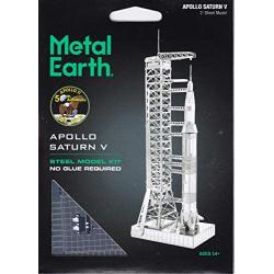 Fascinations Metal Earth Apollo Saturn V with Gantry 3D Metal Model Kit