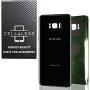 CELL4LESS Replacement Back Glass Cover Back Battery Door w/Custom Removal Tool & Pre-Installed Adhesive for Samsung Galaxy S8 Plus OEM - All Models G955-2 Logo - OEM Replacement (Midnight Black)