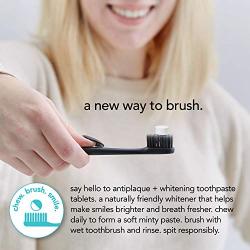 hello Antiplaque with Whitening Toothpaste Tablets Gently Remove Surface Stains, Natural Peppermint 120 Count (Pack of 2)