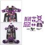 F Fityle Metal Upgrade Part Kits for WLtoys 1/12 124019 1:14 144001 RC Car Truck Front/Rear Swing Arms Steering Group Front/Rear Shock Mounts - Purple