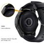 FitTurn Compatible with Gear S3 Frontier SM-R760 Case,Soft TPU Fashion Metal Color Frame Shock Resistant Proof Cover Protector Shell for Samsung Gear S3 Frontier SM-R760, Galaxy Watch 46mm SM-R800