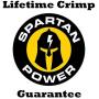 Spartan Power 4 AWG 3 Foot Battery Cable Set Four Gauge Wire Made in America 3 FT with 3/8'' Ring Terminals