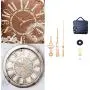 JJDD High Torque Clock Replacement Movement,Clock Movement Metal Clock Needle Kit,31MM Long DIY Repair Quartz Wall Clock Movement,8 PCS