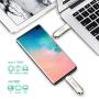 HYPOOK 32GB USB 3.0 Type C Dual Port Flash Drive Memory Stick Thumb Drive for Android Smartphones Tablets MacBook - 32GB