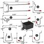 114 pcs Pegboard Hooks Assortment with Metal Hooks Sets, Pegboard Bins, Peg Locks for Organizing Storage System Tools 114 pcs Pegboard Hooks Assortment with Metal Hooks Sets, Pegboard Bins, Peg Locks for Organizing Storage System Tools