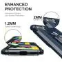 PULEN for Google Pixel 4A Case,with 1 Pack Screen Protector,Hybrid Armor Metal Ring Holder Magnetic Car Mount,Full Body Shockproof Sturdy Bumper Protective Cover - Blue