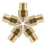 ExcelFu 5pcs 30MM Length Extruder 1.75MM Teflon Throat Tube and 5pcs 0.4MM Brass Extruder Nozzle and 5pcs Heater Blocks Hotend for MK8 Makerbot Anet A8 3D Printer (Bonus: 2pcs hex Key Wrenches) ExcelFu 5pcs 30MM Length Extruder 1.75MM Teflon Throat Tube and 5pcs 0.4MM Brass Extruder Nozzle and 5pcs Heater Blocks Hotend for MK8 Makerbot Anet A8 3D Printer (Bonus: 2pcs hex Key Wrenches)