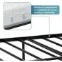KINGSO Queen Bed Frame, 14 Inch Metal Platform Bed Frame with Storage, Heavy Duty Steel Slat and Anti-Slip Support, Easy Quick Lock Assembly, No Box Spring Needed - Queen KINGSO Queen Bed Frame, 14 Inch Metal Platform Bed Frame with Storage, Heavy Duty Steel Slat and Anti-Slip Support, Easy Quick Lock Assembly, No Box Spring Needed - Queen
